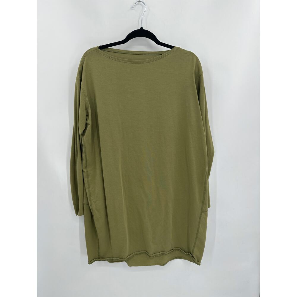 Lululemon Back in Action Long Sleeve Dress Bronze Green Size large